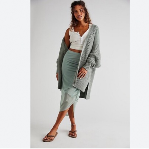 Free People Nightingale Cardi in Light Blue | NWOT - Picture 3 of 4